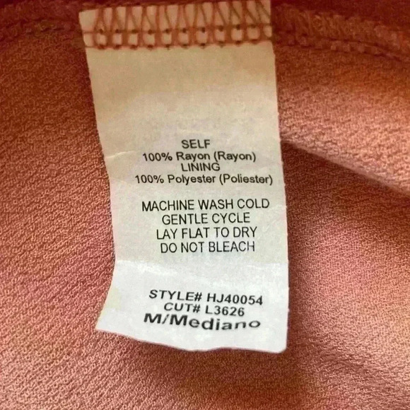 Le Lis Make Me Blush Jumpsuit Pockets Stretch Waist Tank Women's Medium - Picture 12 of 12